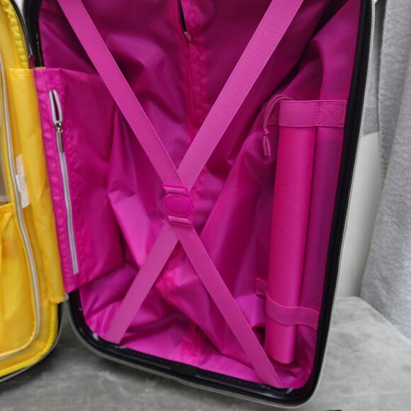 Sarah Jessica Parker Hardside Expandable Large Checked Spinner Suitcase - Picture 10 of 16